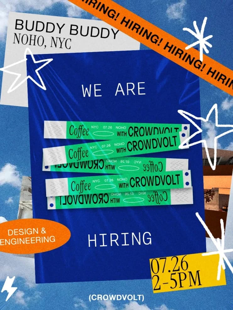 Recruitment Poster — CrowdVolt Socials